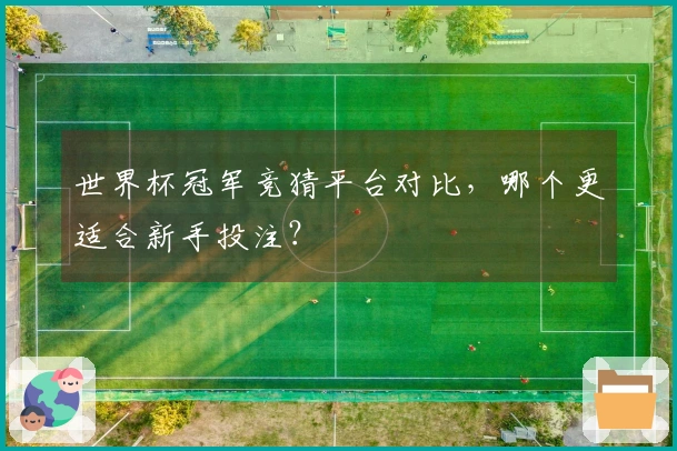 世界杯冠军竞猜平台对比，哪个更适合新手投注？