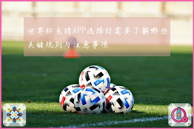 世界杯竞猜APP选择时需要了解哪些关键规则与注意事项